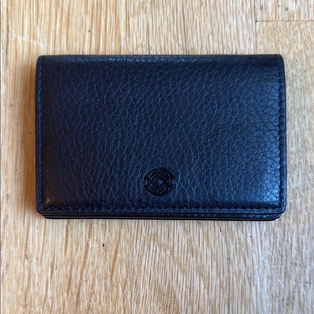 Dagne Dover Black Pebbled Leather Wallet
